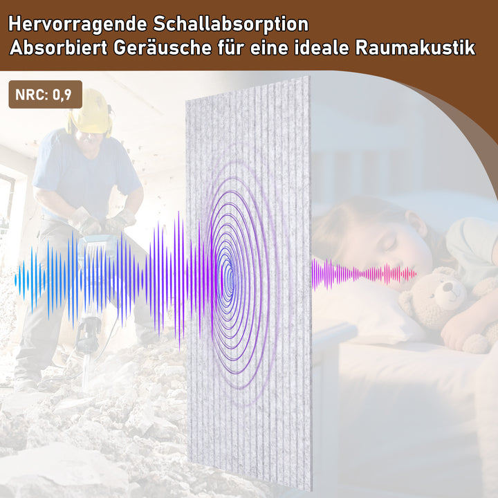 Sonnewelt Akustikplatten Wandakustik 120x60cm 4/8x