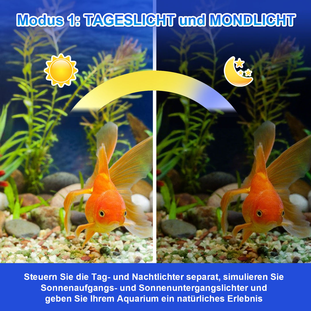 Sonnewelt LED Aquarium Lighting 24/7 Mode with Timer