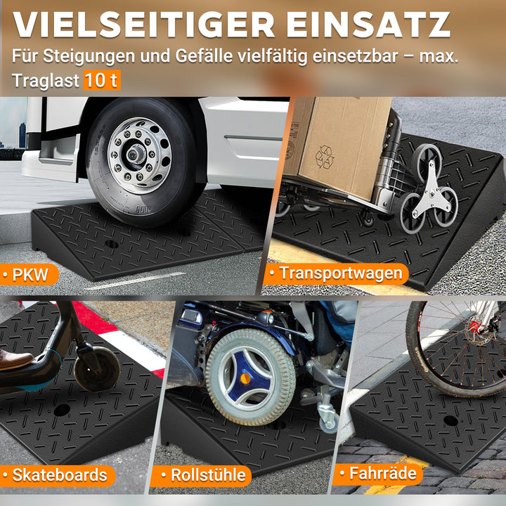 Sonnewelt 2x Auffahrrampe Fahrzeugrampe bis 10T