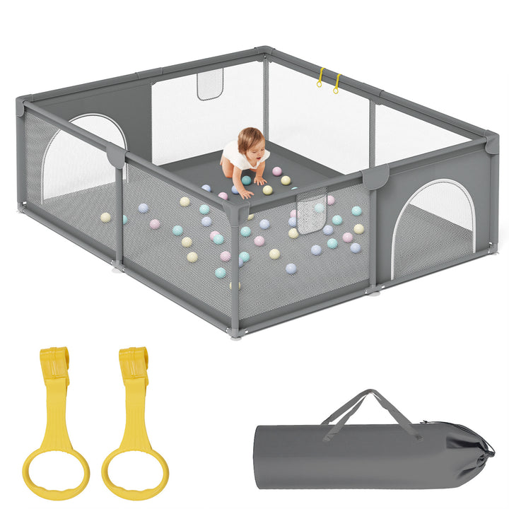 Sonnewelt Baby Laufstall Laufgitter Faltbar 130x130cm/150x180cm