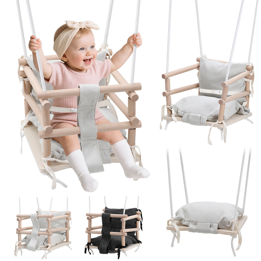 Sonnewelt Babyschaukel 3-in-1 Höhenverstellbar mit Kissen