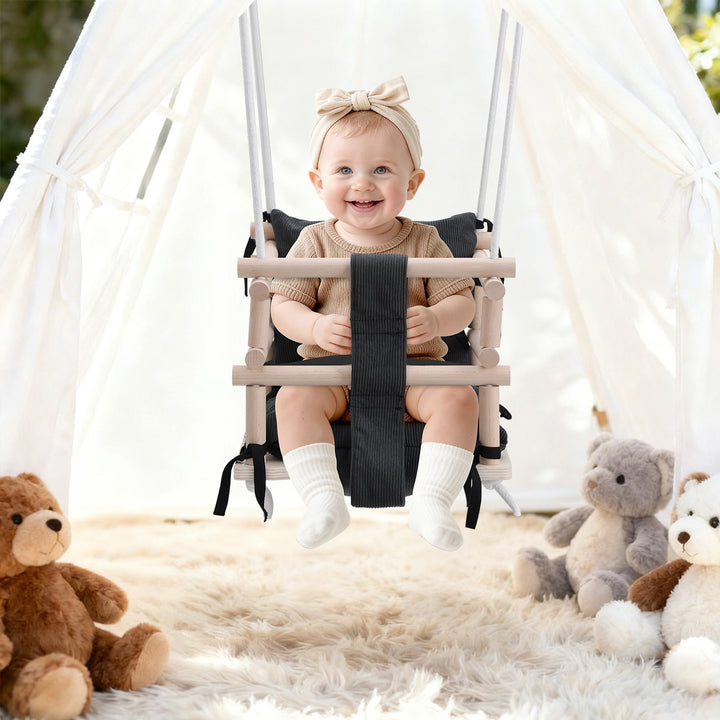 Sonnewelt Babyschaukel 3-in-1 Höhenverstellbar mit Kissen