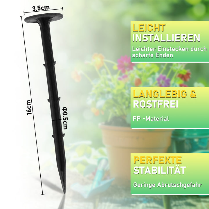 Sonnewelt ground anchor ground anchor made of PP 200 pieces