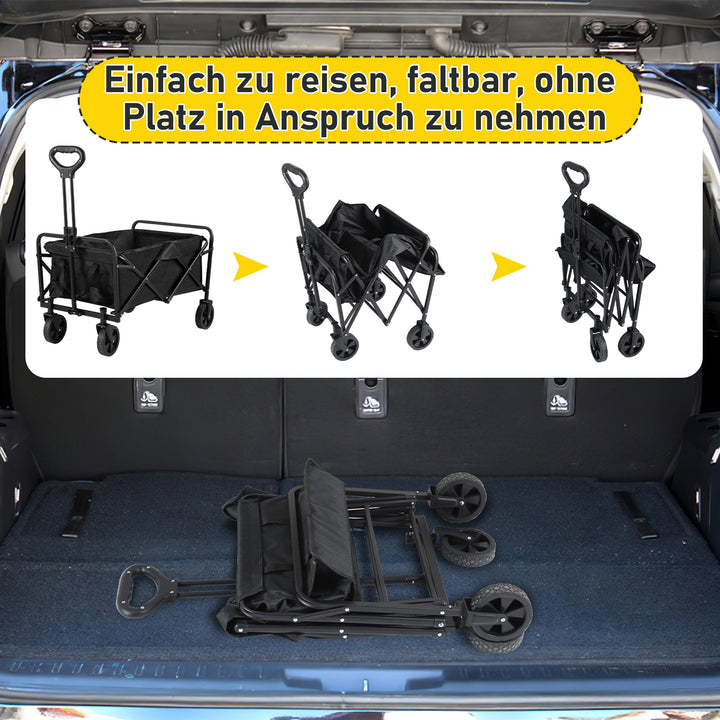 Sonnewelt Bollerwagen Transportwagen Faltbar 60L