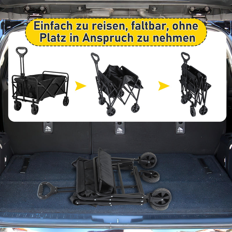 Sonnewelt Bollerwagen Transportwagen Faltbar 60L