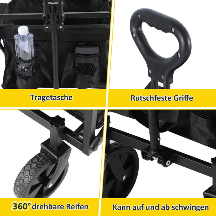 Sonnewelt Bollerwagen Transportwagen Faltbar 60L