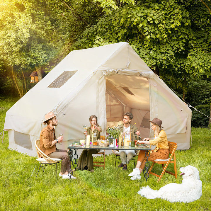 Sonnewelt Aufblasbares Campingzelt mit Dachfenster 6.3㎡