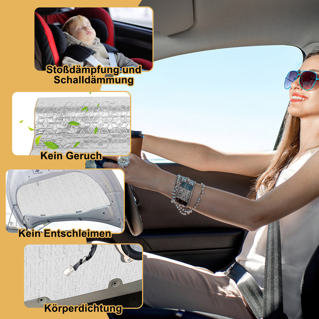 Sonnewelt Dämmmatte Auto Alubutyl Selbstklebend 2m/4m
