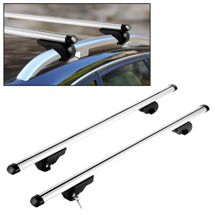 Sonnewelt Roof Rack Railing Rack Universal Aluminum 150kg