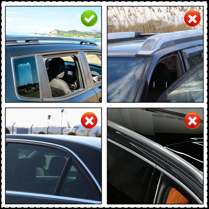 Sonnewelt Roof Rack Railing Rack Universal Aluminum 150kg