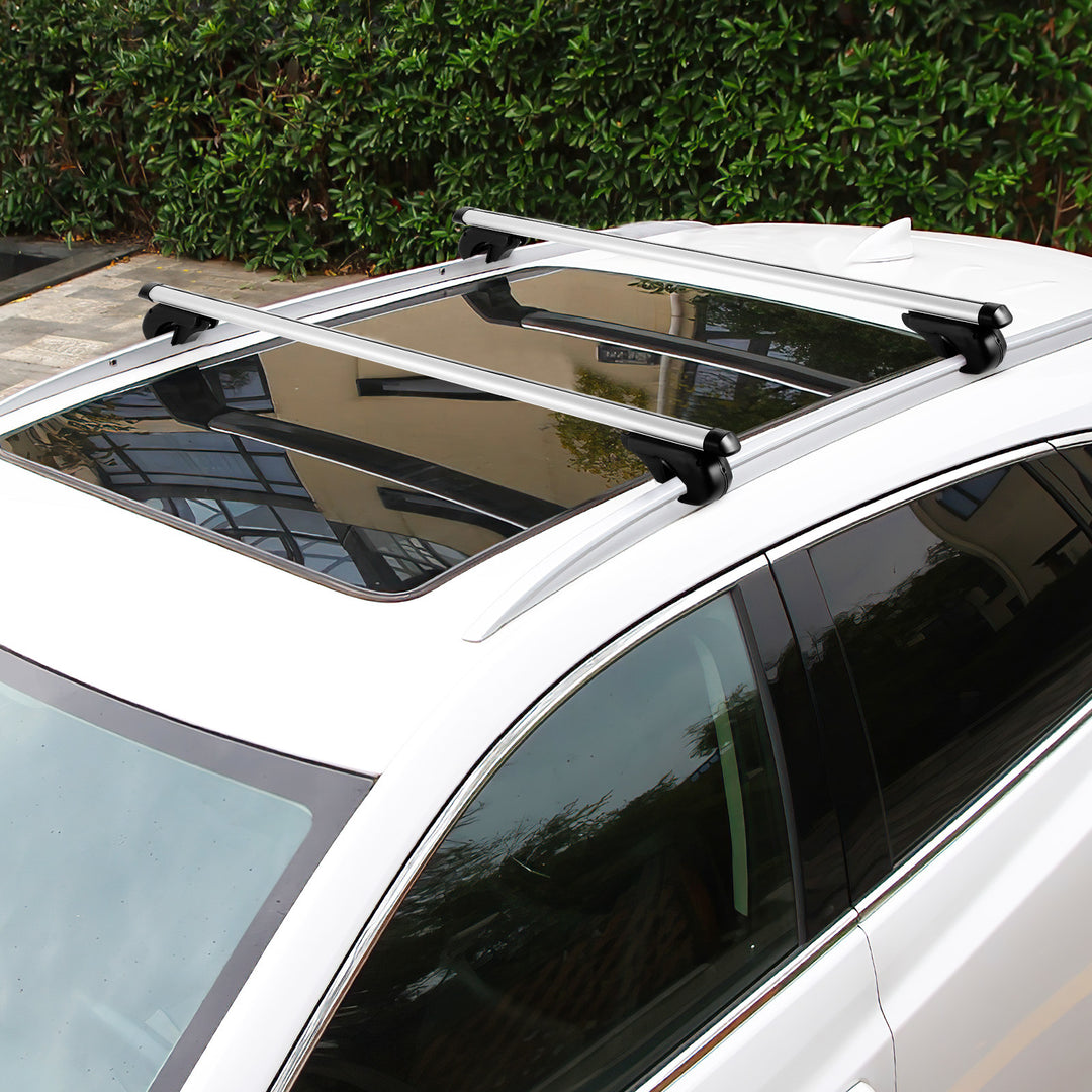 Sonnewelt Roof Rack Railing Rack Universal Aluminum 150kg