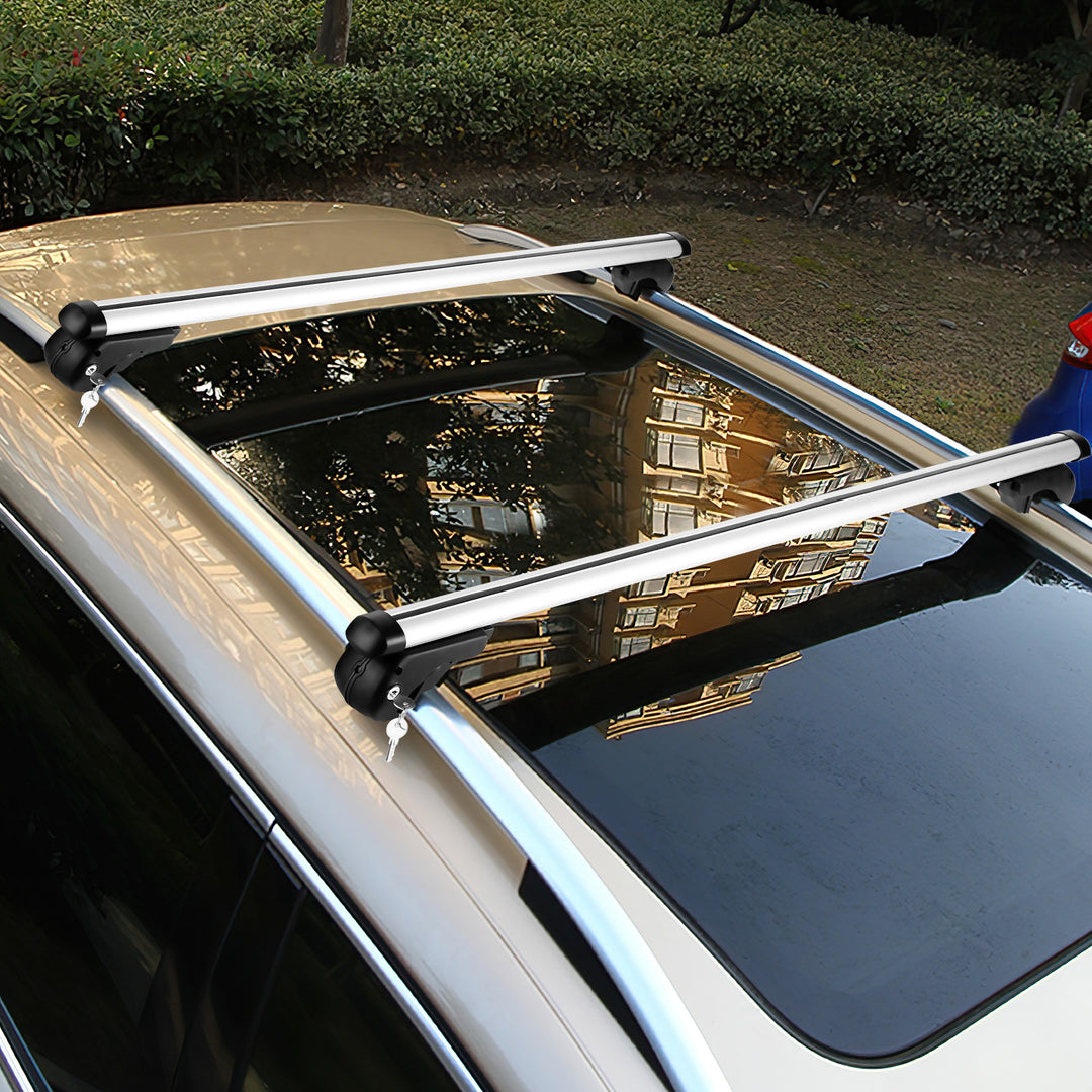Sonnewelt Roof Rack Railing Rack Universal Aluminum 150kg