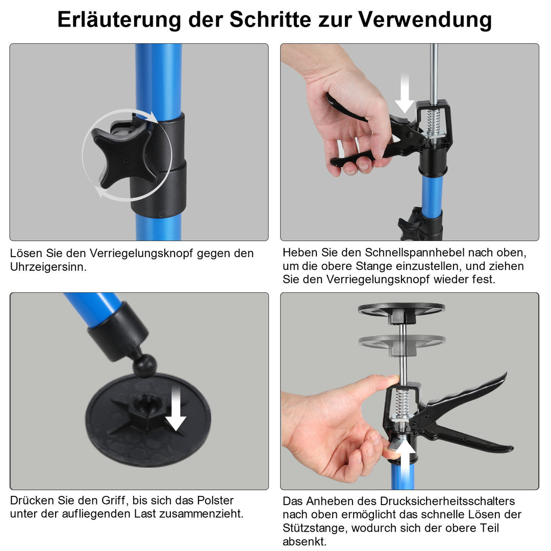 Sonnewelt Deckenstütze Teleskopstütze bis 50 kg 115-290cm