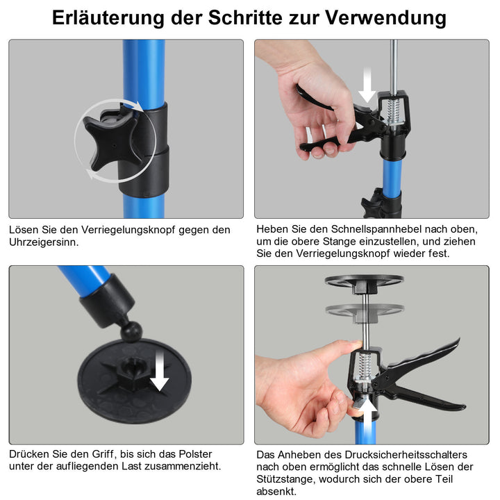 Sonnewelt Deckenstütze Teleskopstütze bis 50 kg 115-290cm