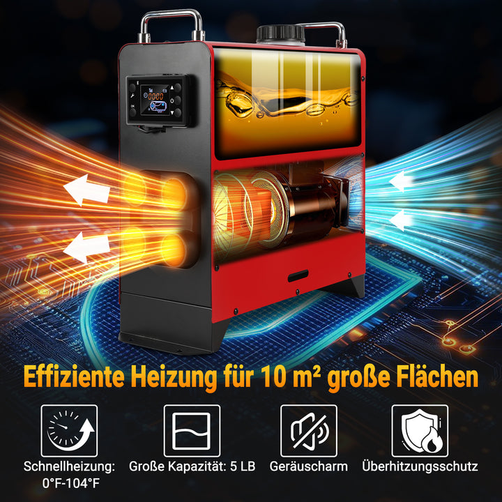 Sonnewelt 12V 8KW Luft Dieselheizung Standheizung Auto mit Bluetooth APP