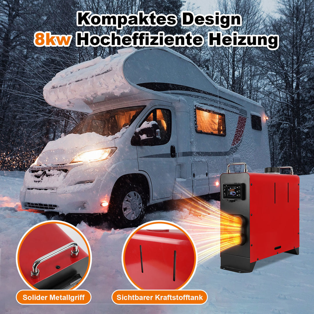 Sonnewelt 12V 8KW Luft Dieselheizung Standheizung Auto mit Bluetooth APP