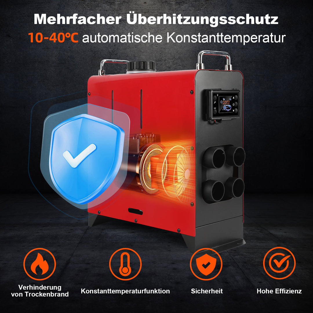 Sonnewelt 12V 8KW Luft Dieselheizung Standheizung Auto mit Bluetooth APP