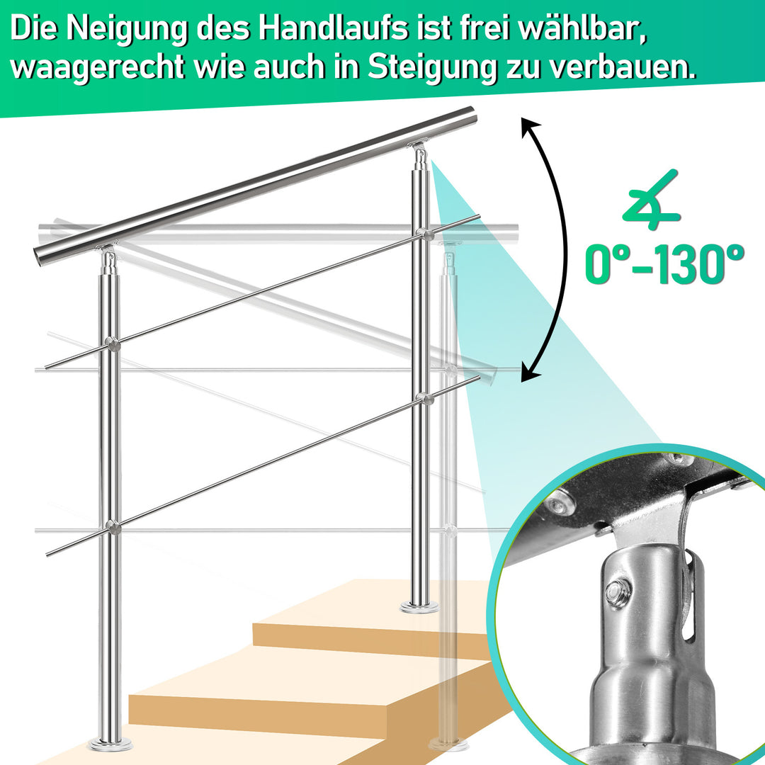 Sonnewelt Edelstahl Handlauf Treppengeländer
