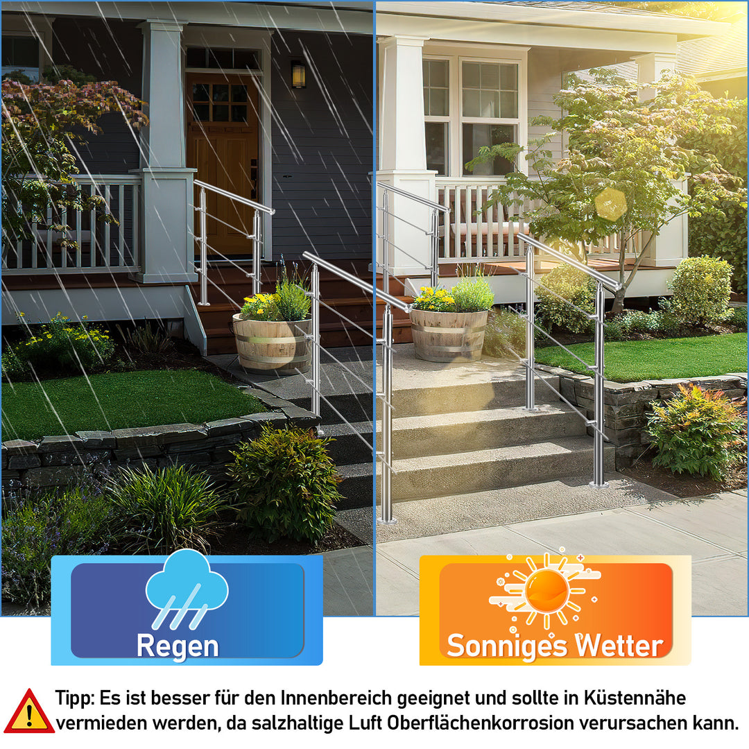 Sonnewelt Edelstahl Handlauf Treppengeländer