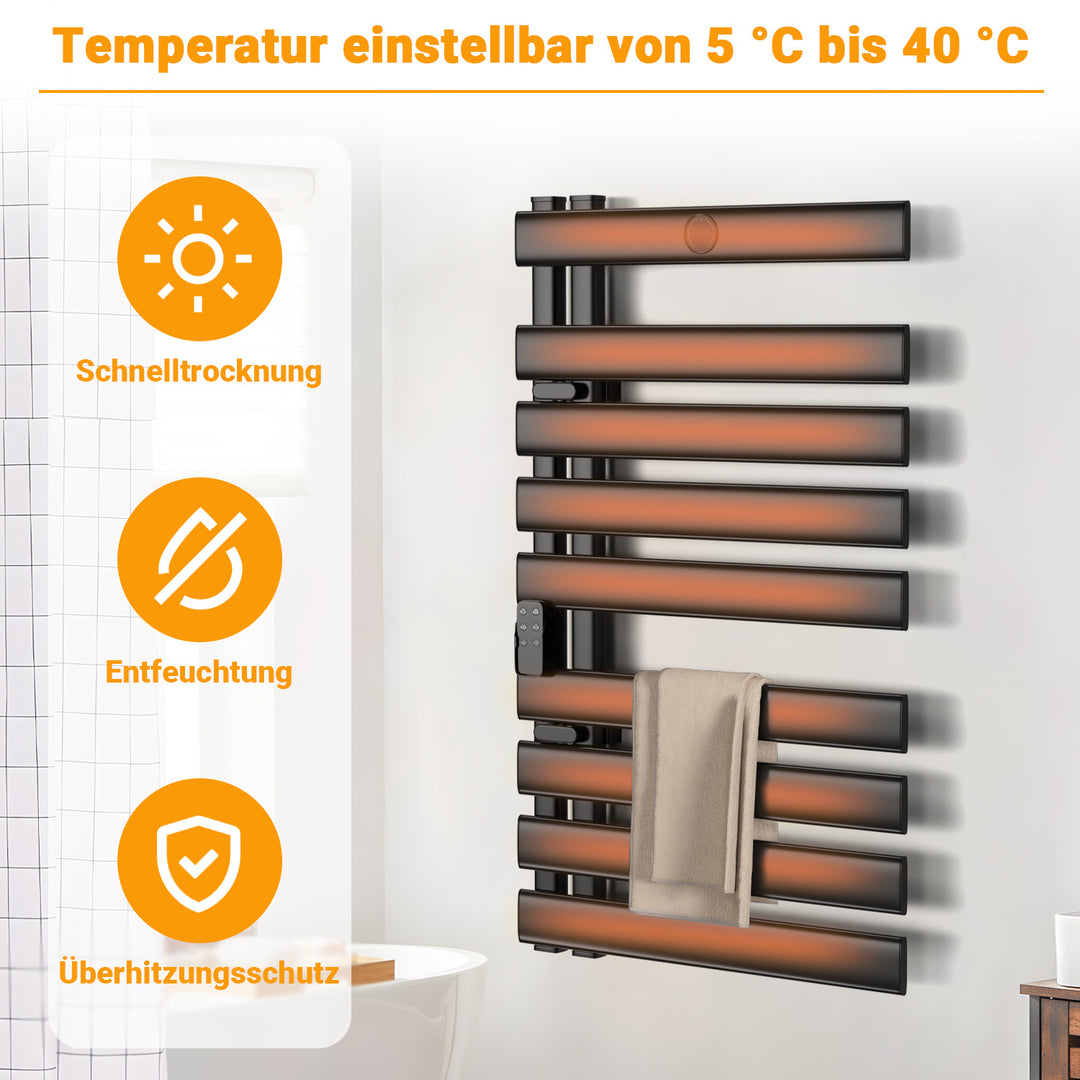 Sonnewelt Elektrisch Handtuchhalter Badheizkörper Wandbehang 425W