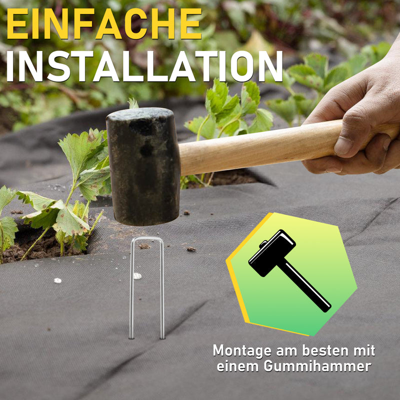 Sonnewelt Erdanker Bodenanker aus Verzinkt 50 Stück/100 Stück