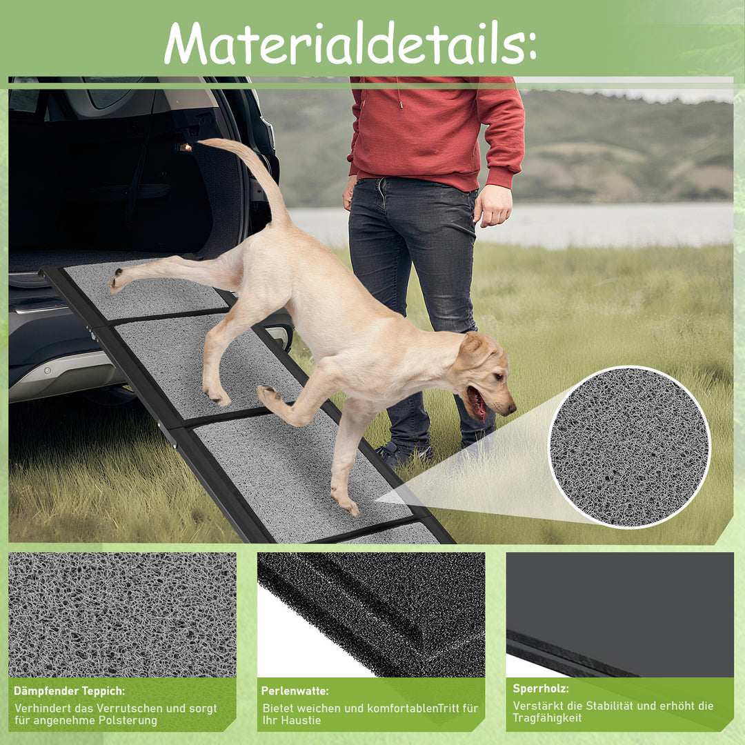 Sonnewelt Faltbar Hundetreppe Hunderampe Haustier Aufstiegshilfe
