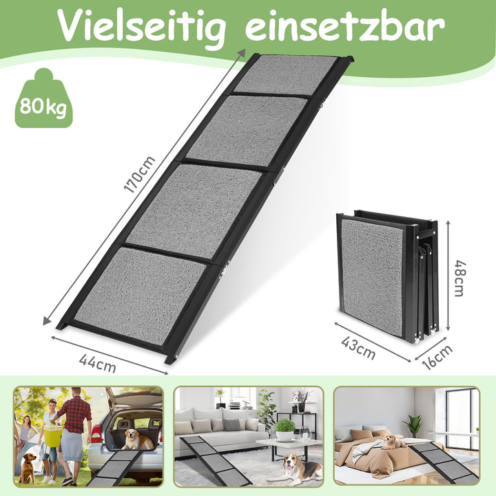 Sonnewelt Faltbar Hundetreppe Hunderampe Haustier Aufstiegshilfe
