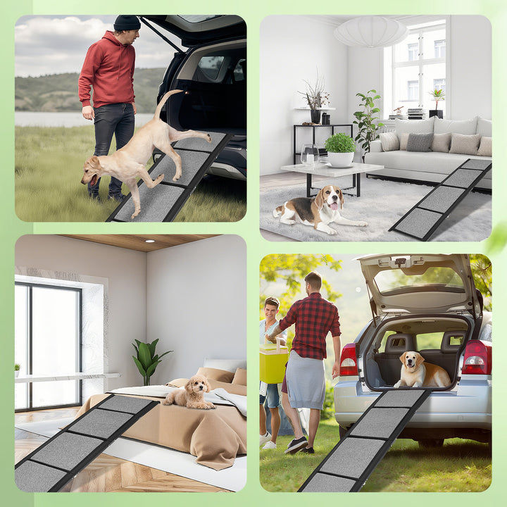 Sonnewelt Faltbar Hundetreppe Hunderampe Haustier Aufstiegshilfe