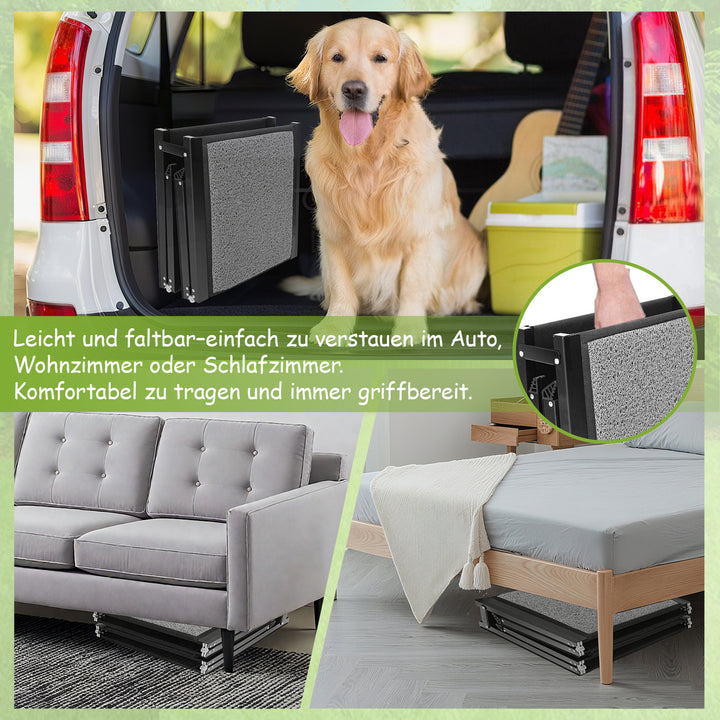 Sonnewelt Faltbar Hundetreppe Hunderampe Haustier Aufstiegshilfe