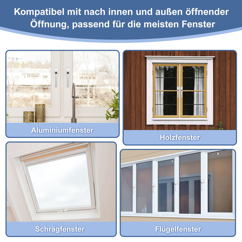 Sonnewelt Fenstergriff Abschließbar Aluminium mit Key
