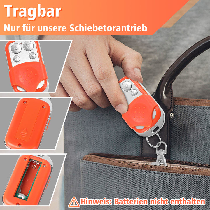 Sonnewelt Fernbedienung für Schiebetorantrieb Flügeltorantrieb 2 Stück