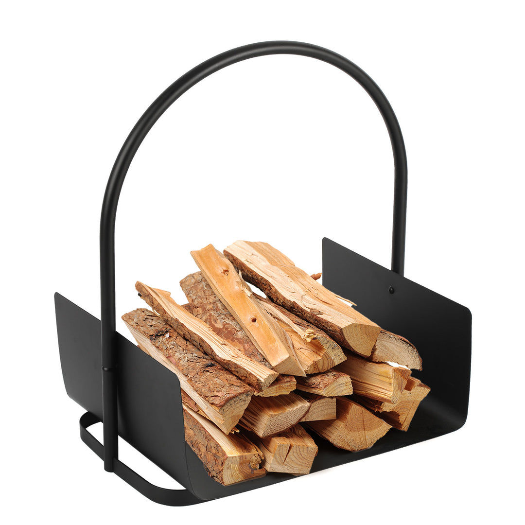 Sonnewelt Firewood Rack Firewood Basket with Handle Portable
