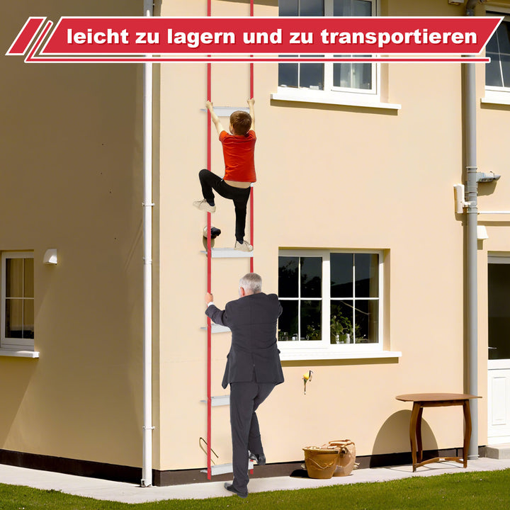 Sonnewelt Feuerleiter Rettungsleiter bis 4.5m Tragfähigkeit 450kg