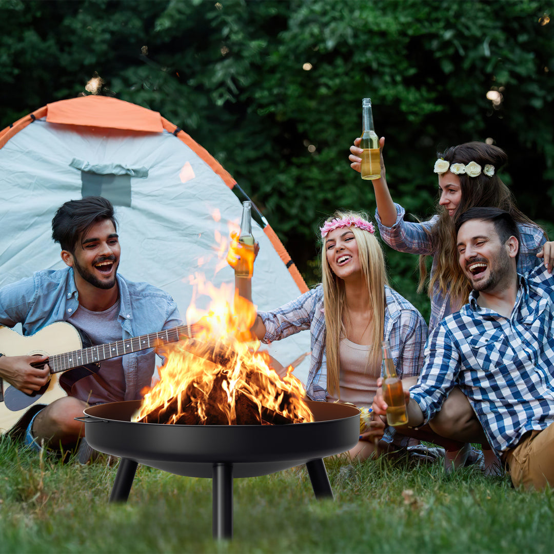 Sonnewelt Feuerschale Φ82,5cm Feuerstelle mit Griffen