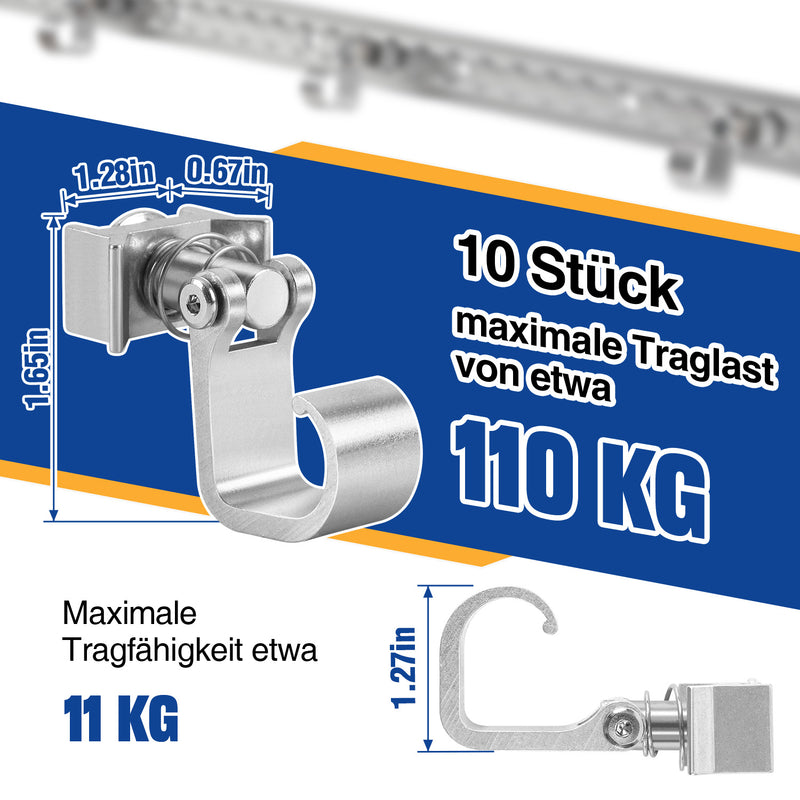Sonnewelt 10x Fitting für Airlineschiene Endbeschlag