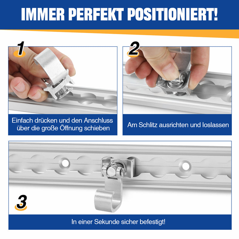 Sonnewelt 10x Fitting für Airlineschiene Endbeschlag