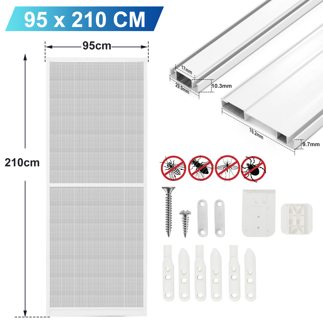 Sonnewelt Insektenschutz Fliegengitter Tür Alu