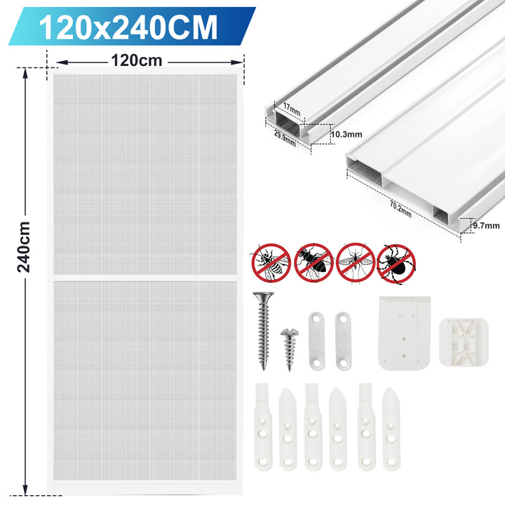 Sonnewelt Insektenschutz Fliegengitter Tür Alu