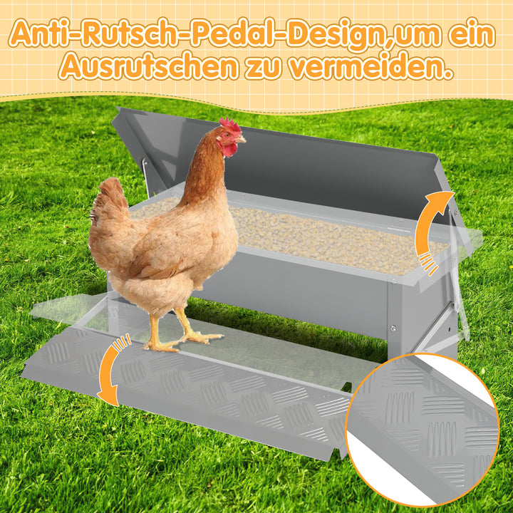 Sonnewelt Futterautomat Futterspender mit Handschuhe 5kg