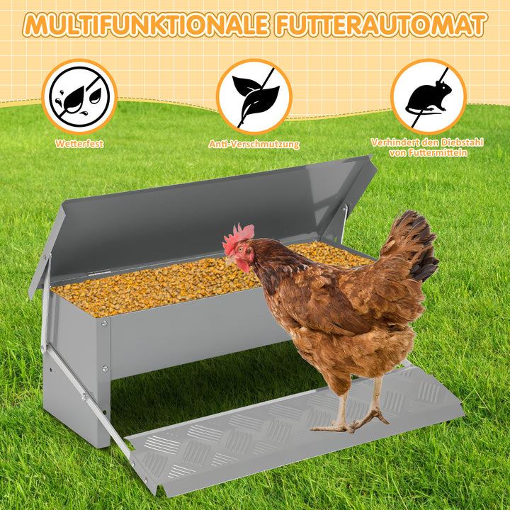 Sonnewelt Futterautomat Futterspender mit Handschuhe 5kg