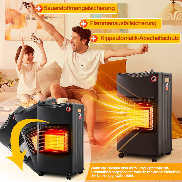 Sonnewelt Gasheizung Gasheizer 4,2 KW mit Gasdruckregler