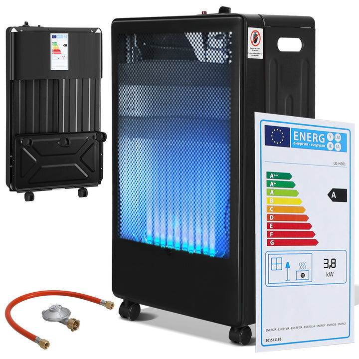 Sonnewelt Gasheizung 3800W Gasheizer für Gasflaschen Faltbarer