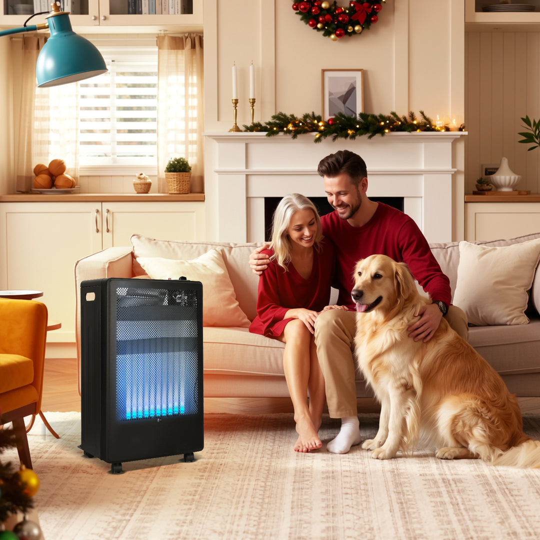 Sonnewelt Gasheizung 3800W Gasheizer für Gasflaschen Faltbarer mit EU Adapter