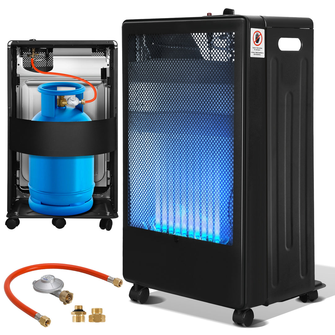 Sonnewelt Gasheizung 3800W Gasheizer für Gasflaschen Faltbarer mit EU Adapter