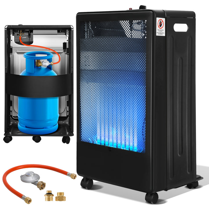 Sonnewelt Gasheizung 3800W Gasheizer für Gasflaschen Faltbarer mit EU Adapter