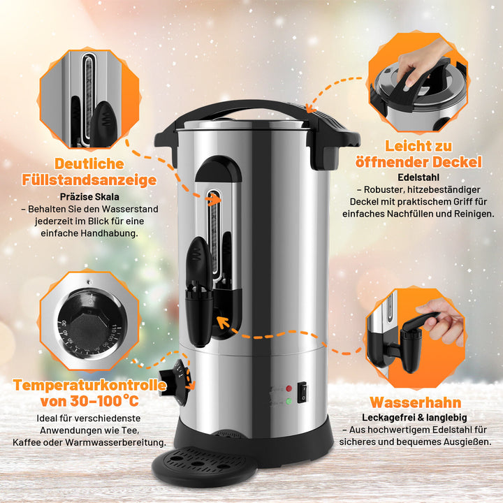 Sonnewelt hot water dispenser mulled wine cooker 8L