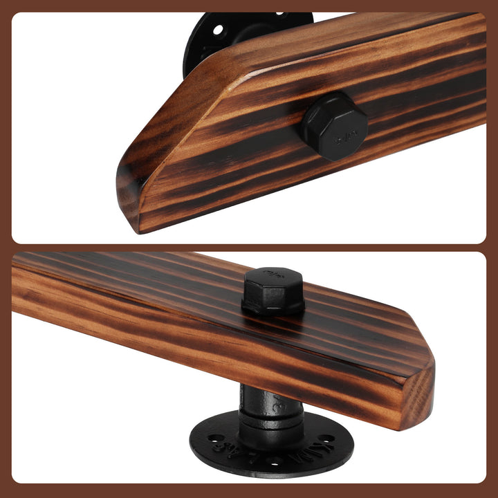 Sonnewelt Handlauf Treppengeländer Kiefernholz 60cm-200cm Brown