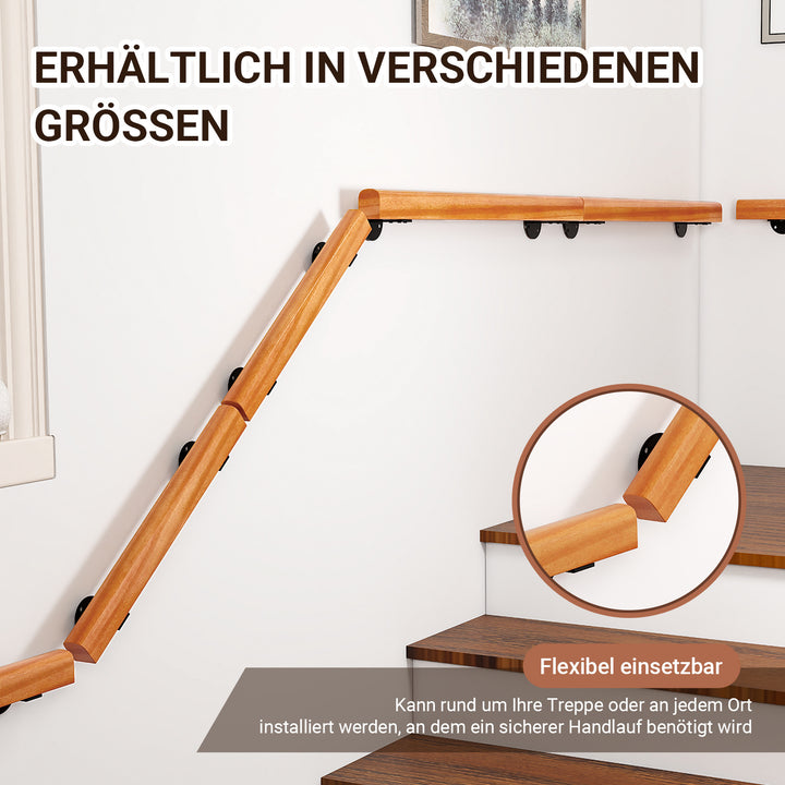 Sonnewelt Handlauf Treppengeländer Kiefernholz Halbrunde Wood