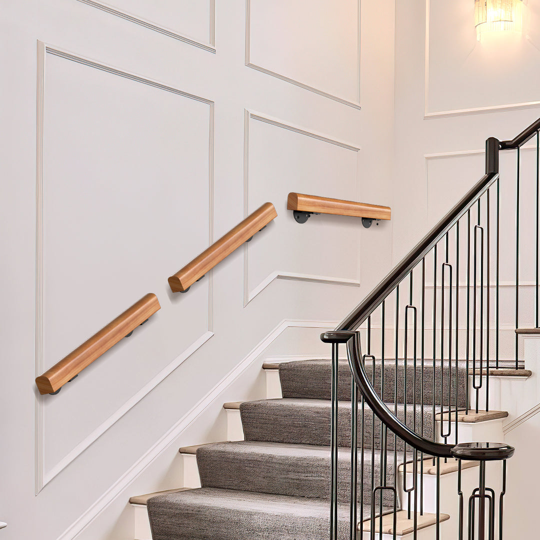 Sonnewelt Handlauf Treppengeländer Kiefernholz Halbrunde Wood