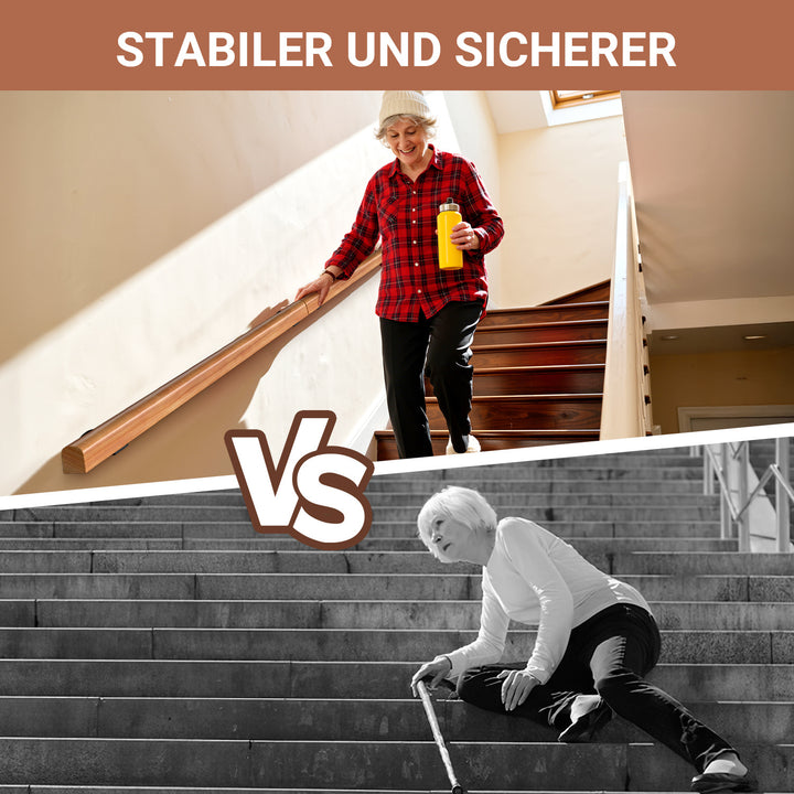 Sonnewelt Handlauf Treppengeländer Kiefernholz Halbrunde Wood